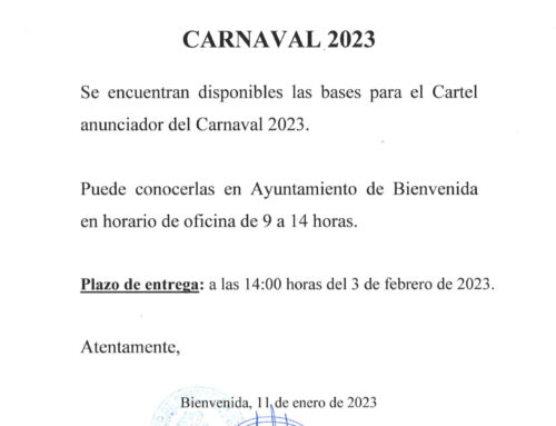Carnaval 2023: Concurso Cartel anunciador.