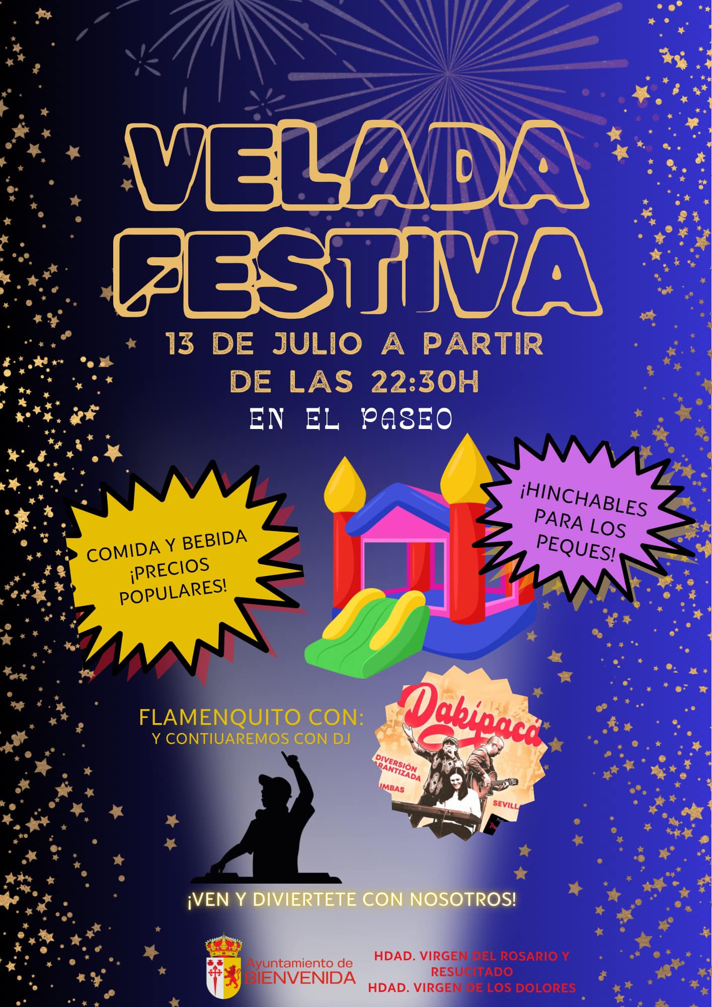 ¡🎉📣 Velada Festiva en Bienvenida! 📣🎉